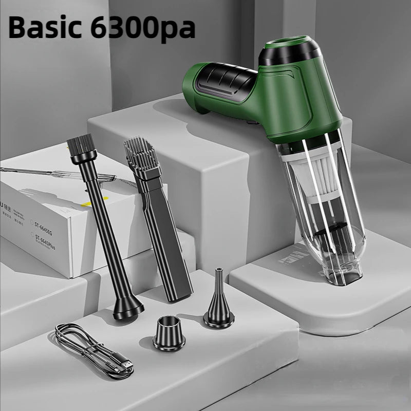 95000Pa Cordless Handheld Wet and Dry Car Vacuum Cleaner - Dual Use Mini Auto Vacuum for Home and Vehicle