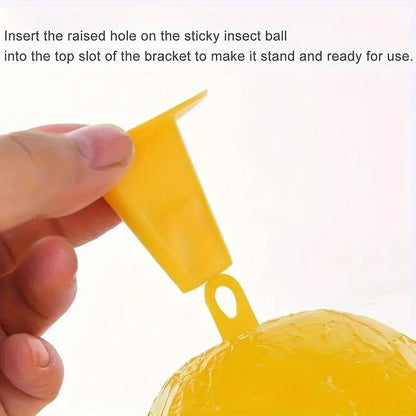 Fruit Fly Balls, Fly Trap Sticky Ball, Insect Ball Traps, Fruit Fly Killer, Waterproof & Heat-Resistant Household Orchard Garden Sticky Ball Fly Catcher for Indoor Outdoor
