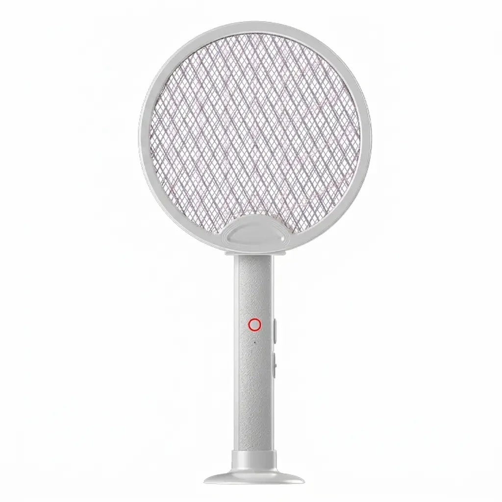 Portable Electric Fly Swatter Foldable Bug Zapper Racket, 2 in 1 Mosquito Killer for Gnats, Mosquitoes & More, Purple Attractant Light, USB Rechargeable with Standing Base & Charging Cable, 3-Layer Safety Mesh for Indoor, Backyard, Camping Tiktokshopsprin